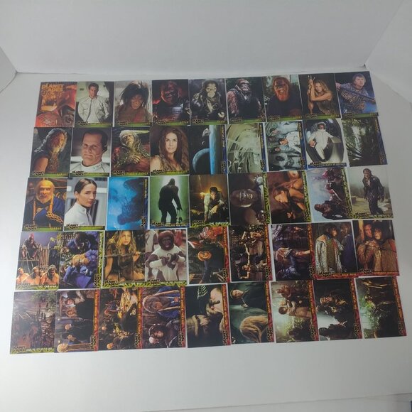 Planet Of The Apes Movie Trading Cards Complete Base Set Topps 2001 - Picture 2 of 6